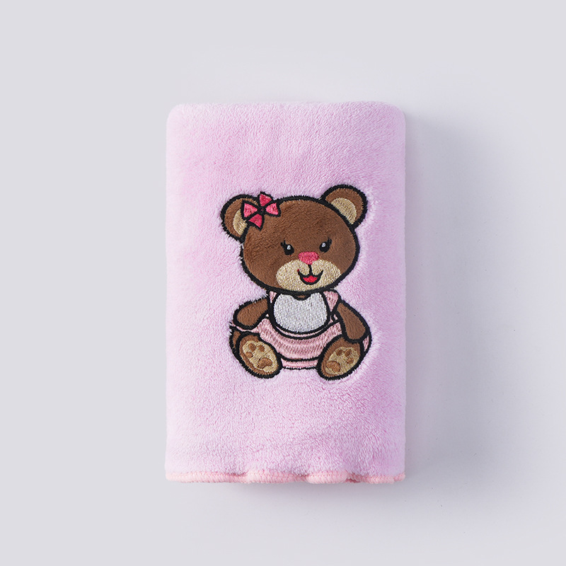 Pink-purple, purple, with little bears