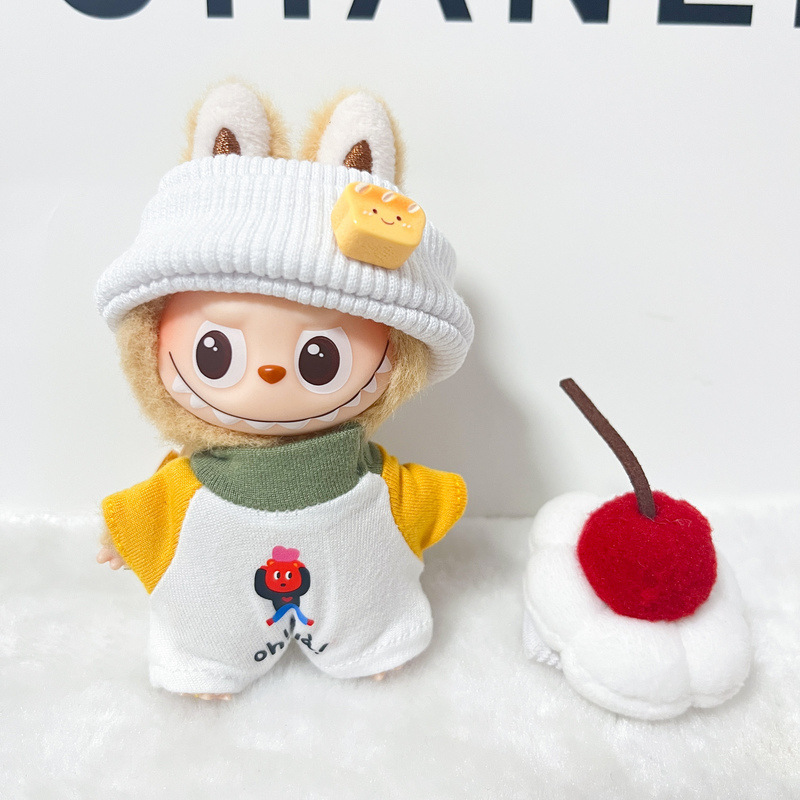 现货拉布布4.0衣服 林小牙可爱连体裤 泡泡玛特挂件labubu4.0娃衣|undefined