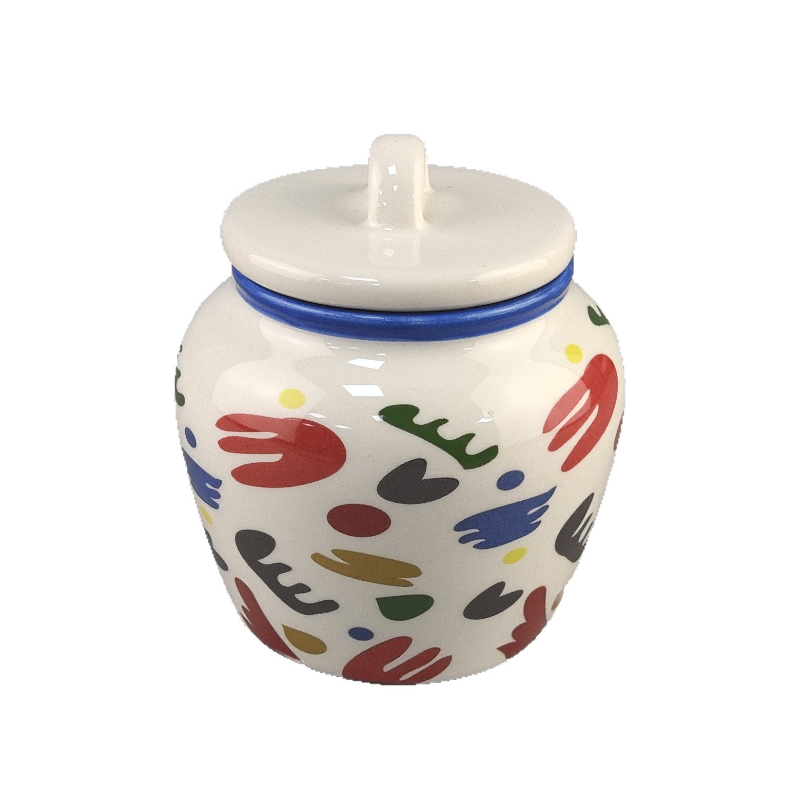 Artesanía de cerámica creativa decoración de mesa lata de almacenamiento joyería joyero collar de anillo frasco de cera a prueba de polvo con tapa