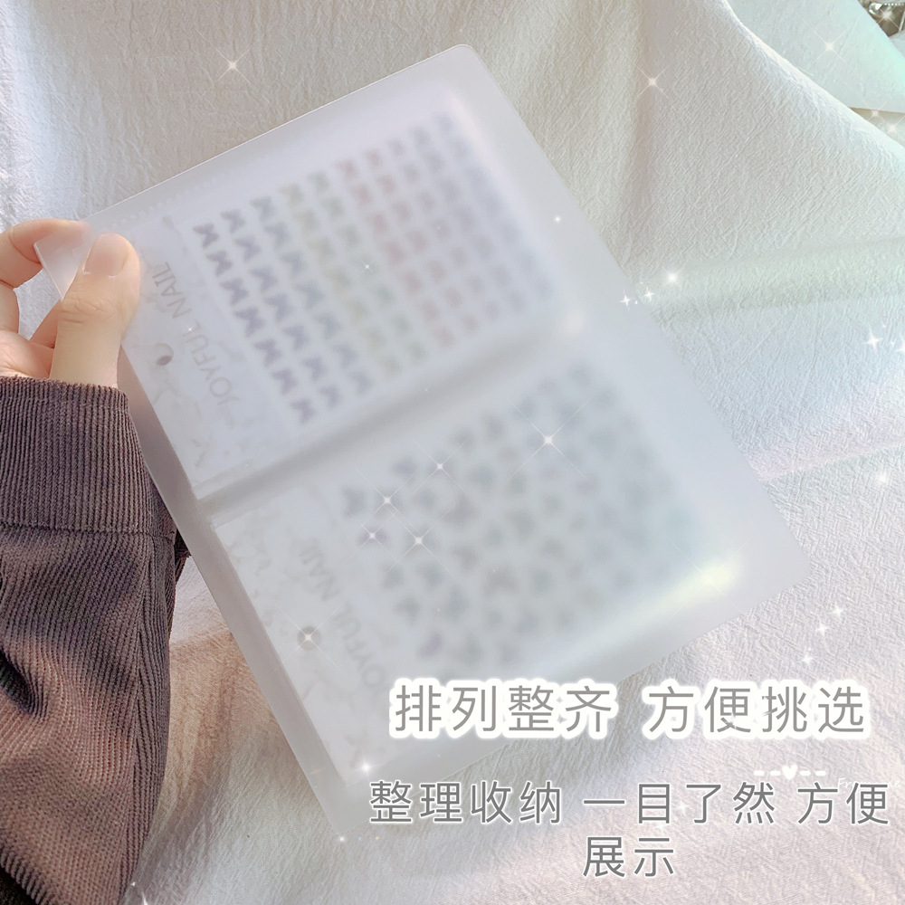 네일 스티커 저장 책 미니멀리스트 앨범 네일 데칼 저장 도구 새로운 인터넷 유명인 스타일 리틀 레드 북