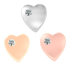 適用? apple watch 智能硅膠手錶裝飾釘創意愛心形迷你錶帶扣