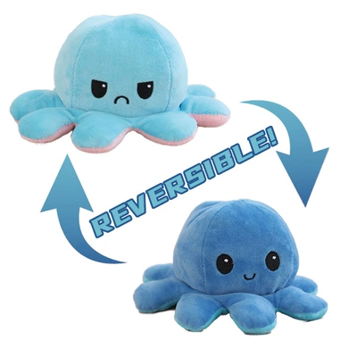 Doll Plush Toy Sleeping | Oyuncaq yastıqlar - dark-blue-to-light-blue-20cm