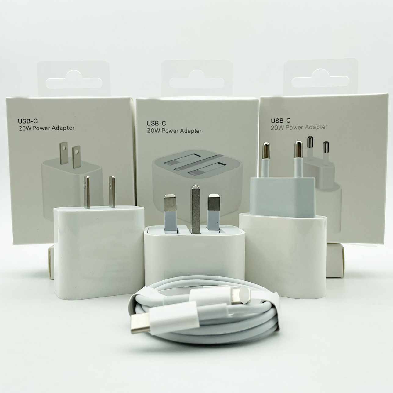 QIHANG适用于iPhone12PD充电头USB-C充电器CE/UL认证充电器18W20W