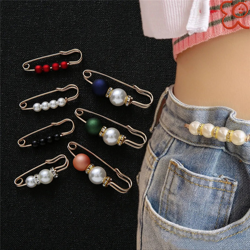 Waist pin to prevent exposure brooch pants waist to change the artifact waist pin fixed clothes accessories waist buckle_voghion.com