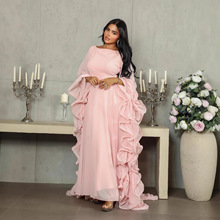 2025夏欧美中东跨境亚马逊独立站大摆蓬蓬裙网纱连衣裙晚礼服