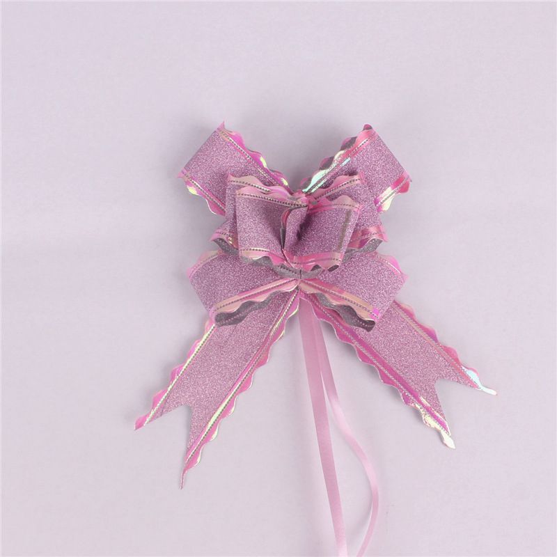 Venta al por mayor 30 wave lace glitter flor dibujada a mano embalaje de regalo de Navidad fiesta celebración guirnalda cinta transfronteriza