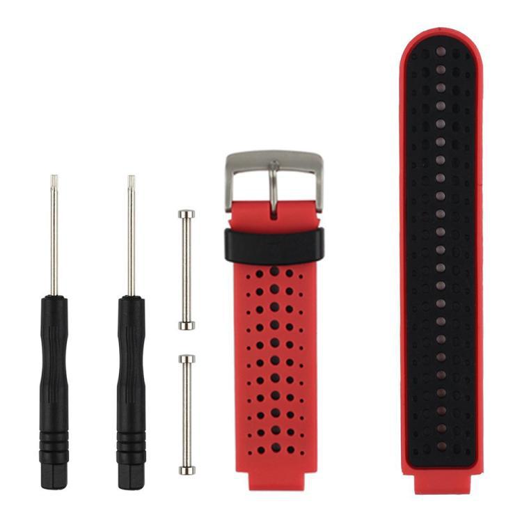 xDfind herramienta de correa de silicona bicolor para Garmin Forerunner 235 / 220 /