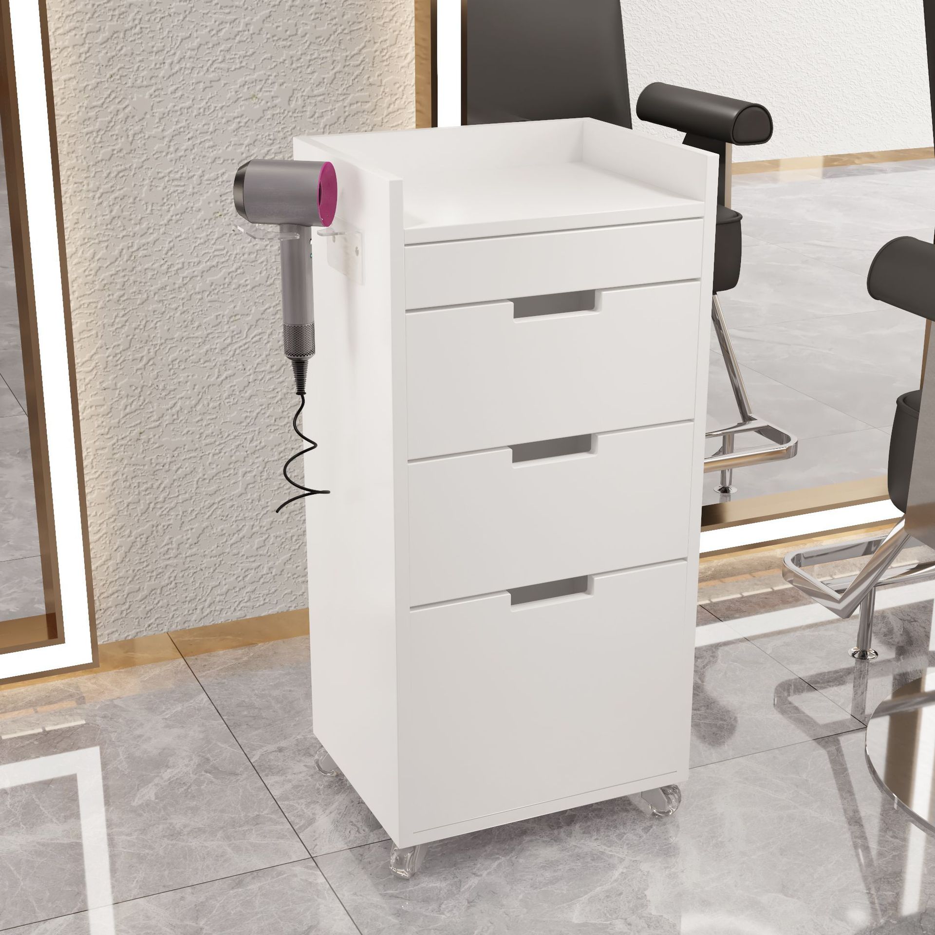 Gabinete de herramientas de peluquería especial almacenamiento armario de almacenamiento con cajón Gabinete de herramientas de peluquería red Gabinete de herramientas multicapa