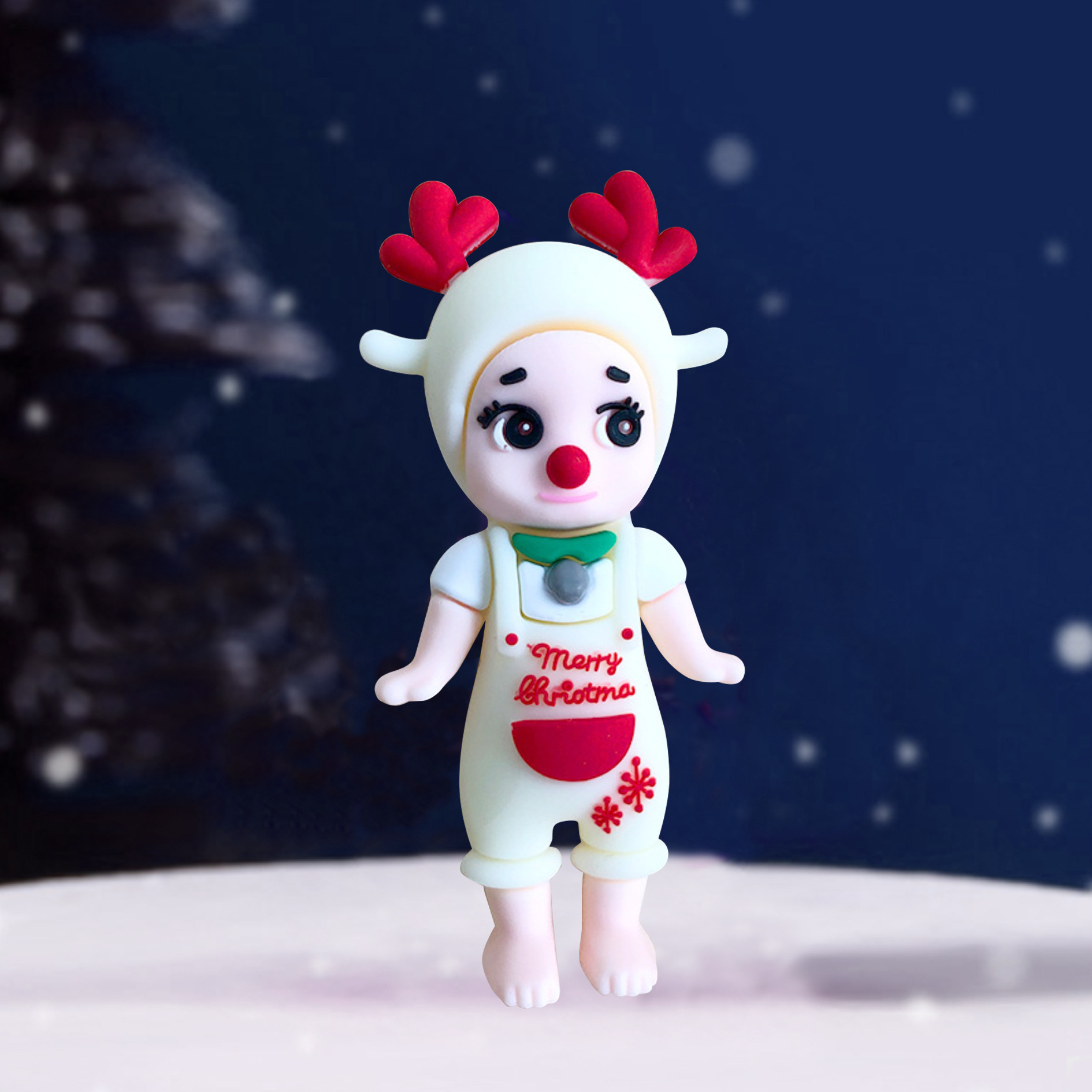 鹿角天使 白色 (1)