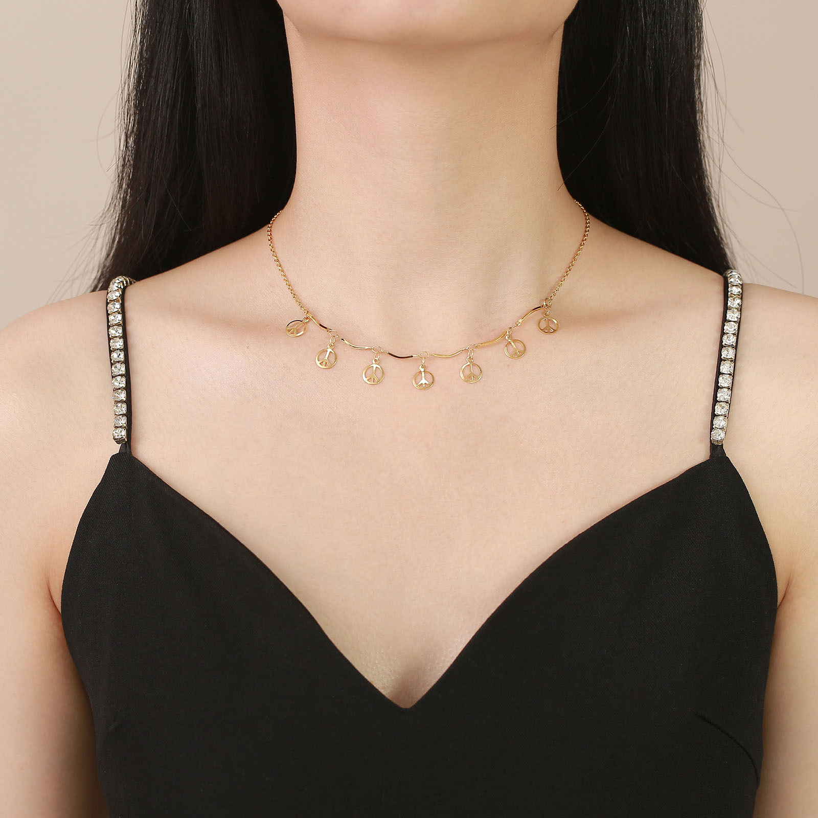 Simple Style Geometric Stainless Steel Necklace Plating Stainless Steel Necklaces