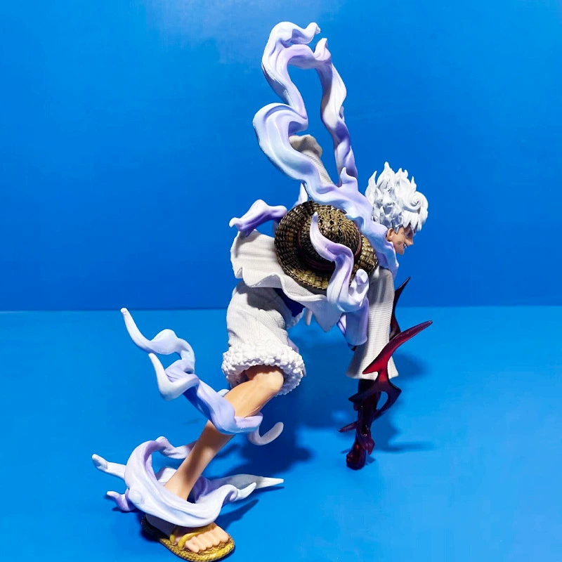 One Piece Солнце Бог 001 Пять —gear Ника Летающая Красная Белая Штаны Приседания Аниме Рука -Модель Офиса