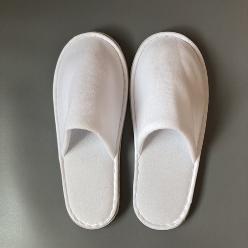 Wholesale Hotel Disposable Slippers for Home Use, True Beauty Fabric, White, Non-Slip Slippers, Disposable Slippers for Beauty Salons