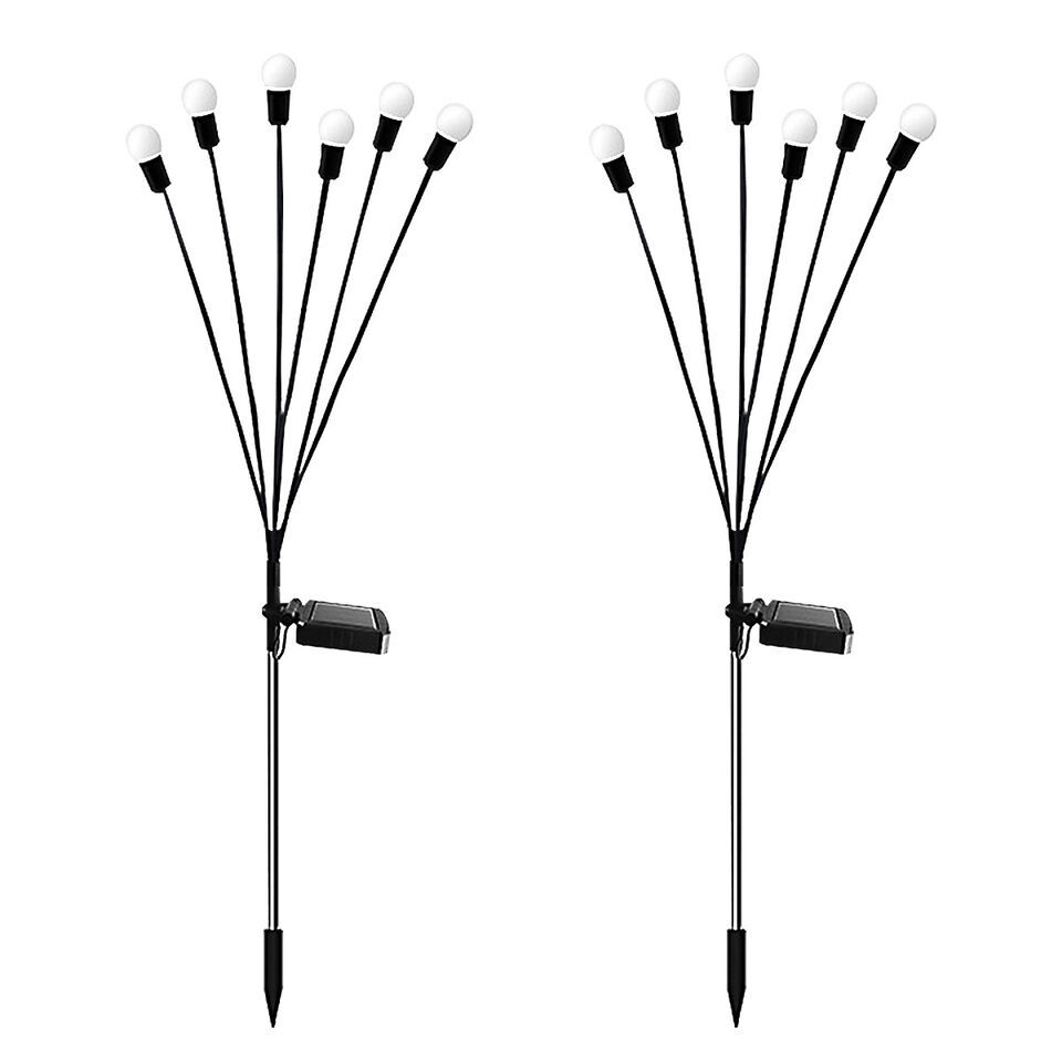 Lámpara de césped solar Lámpara de luciérnaga de viento Lámpara de enchufe de jardín de patio al aire libre Lámpara de camping impermeable al aire libre