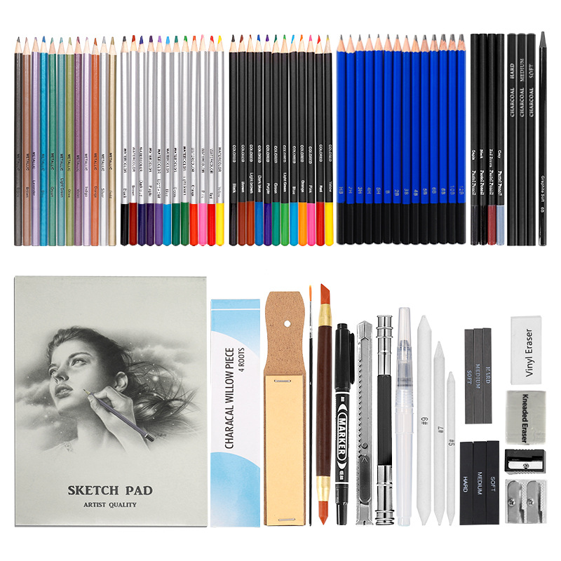 Pencil, set, 83 pieces