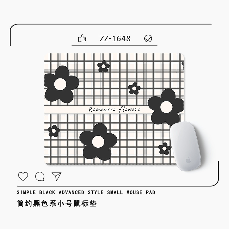 8137 격자 무늬 큰 검은 꽃