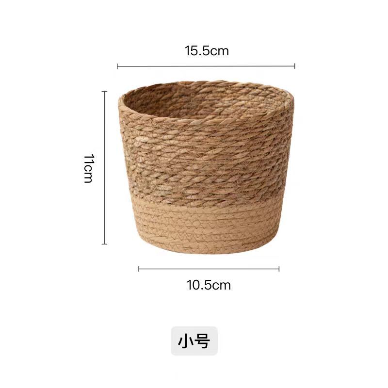 Handwoven Rattan Basket, Premium White/Rattan Cane, Fine Craftsmanship With Inner Lining, Lid & Sturdy Handles, Natural Seagrass Organizer, French & N_voghion.com
