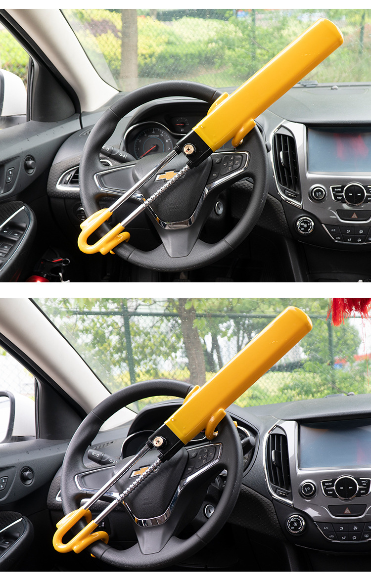 New Amazon Best-Selling Car Steering Wheel Lock, Door Lock, Anti-Theft Lock, Car Lock for Vehicle Use