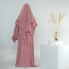 Pink+HJ908 double layer headscarf