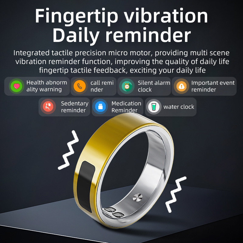 Smart ring blood oxygen heart rate SOS mood management HRV|undefined