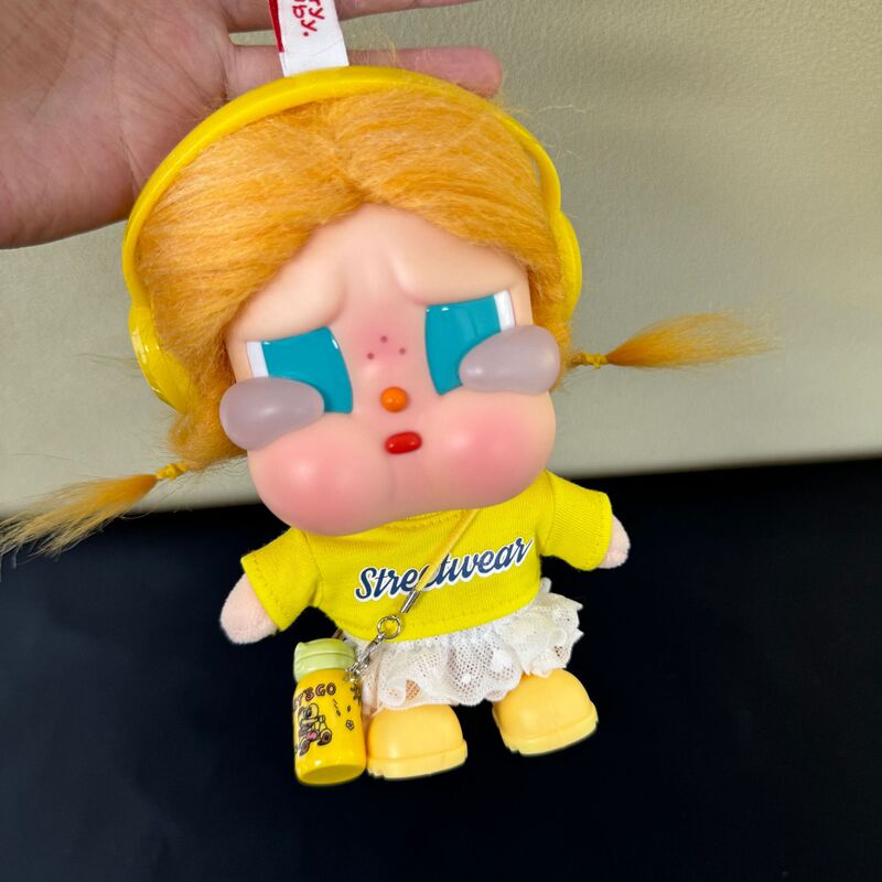 15cm Baby Clothes Set Crying Doll Vacation Series Vinyl Plush Gulu Gulu T-Shirt Skirt Sporty Style