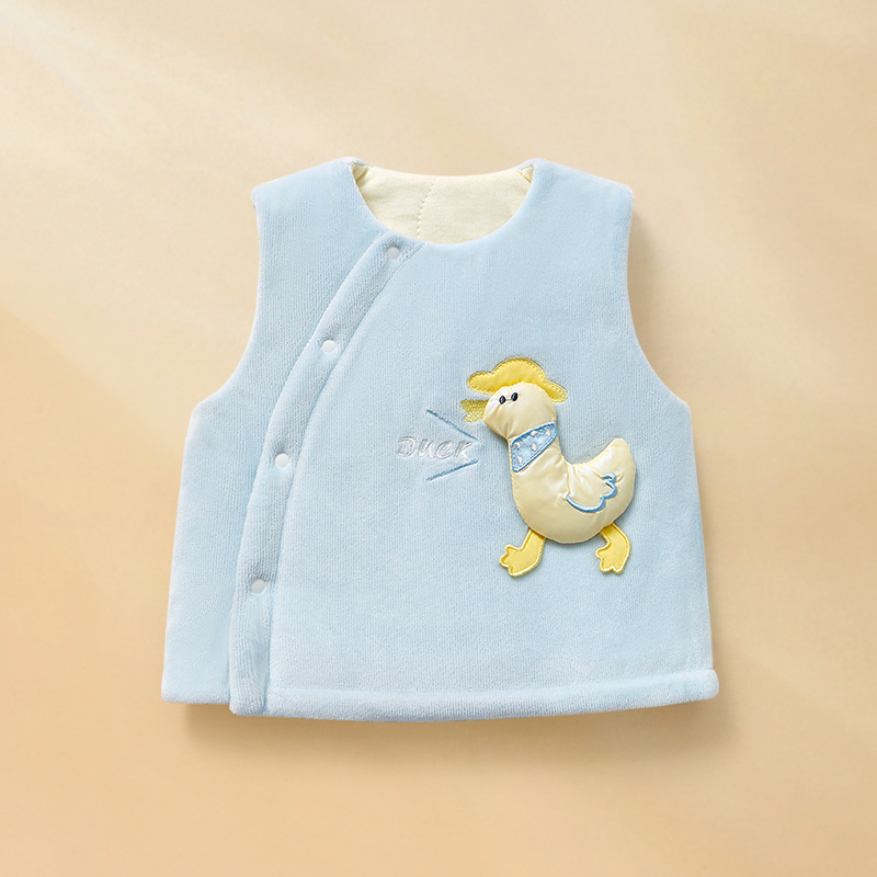 Chaleco de bebé otoño y invierno, chaleco de algodón para niños, chaleco de invierno para niños, chaleco de hombro caliente para bebés