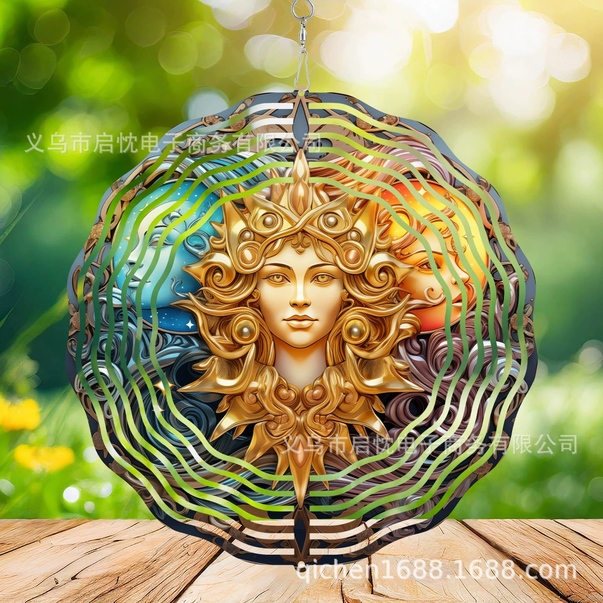 Трансграничный взрыв 3D металлический колокольчик подвеска для внутреннего сада и террасы должны быть в праздничной атмосфере