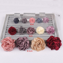 4/5/8.5cm工厂现货山茶花辅料手工布艺花朵头饰半成品饰品配件