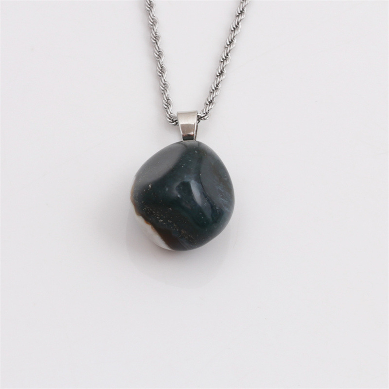 Rough Stone Irregular Pendant Clavicle Chain Necklace Wholesale Jewelry Nihaojewelry display picture 7