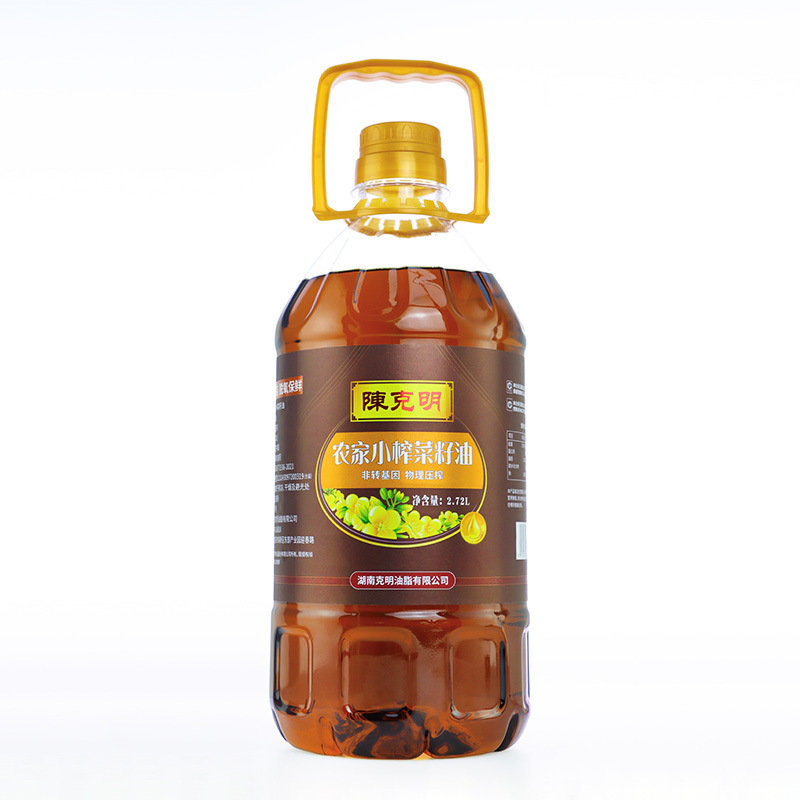 陳克明農家 小型プレス 純粋な菜種油 食用油 非遺伝子組み換え 2.72L 食用油 家庭用 商業卸売|undefined