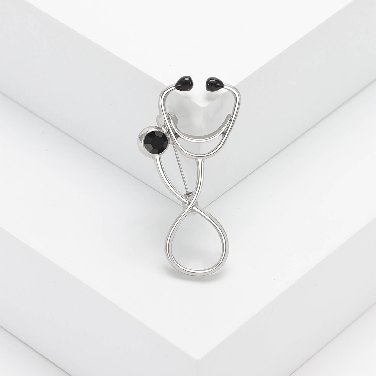 All Seasons Season Unisex Gender Enamel Design Novelty Pin Stethoscope Alloy Enamel Unisex Brooches