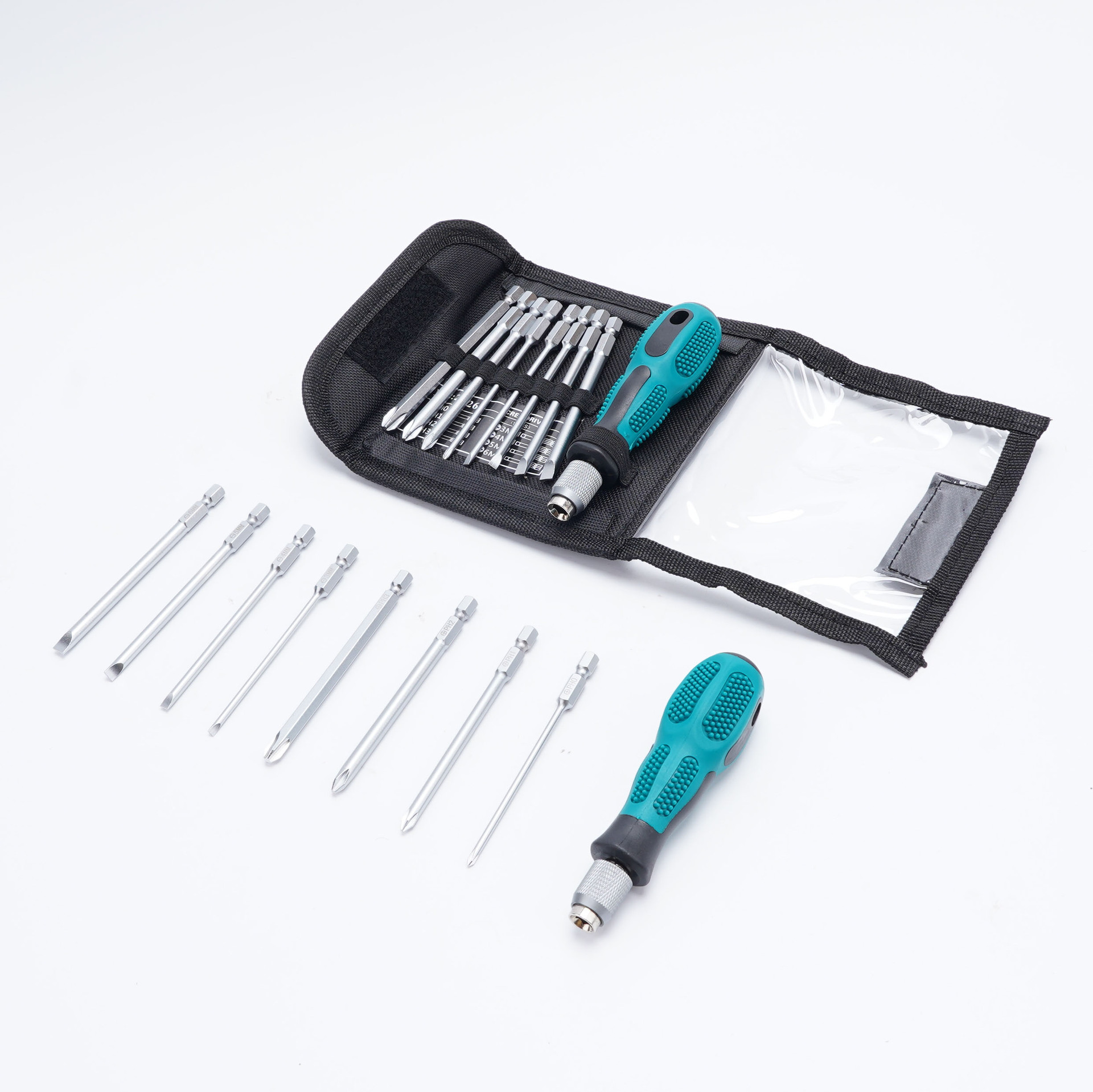 包邮阡齐家用9件多功能螺丝刀组合套装维修拆机工具加磁 十字批头