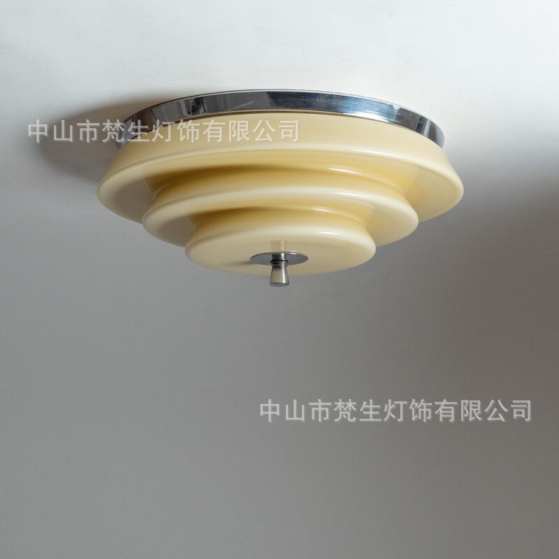 1930S Medieval German Design Ceiling Lamp Medieval Glass Bedroom Aisle Study Balcony Aisle Lamp