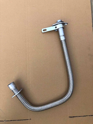 Motorcycle exhaust pipe – silent modified silencer - fully-flexible-male-connector-front-section