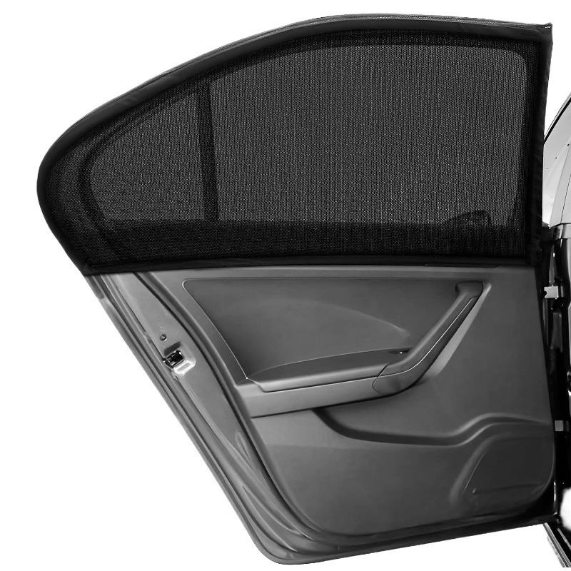 Window Shade Breathable Mesh Side Window Sunshade Baby Camping Elastic Window Screen Car Mosquito Cover