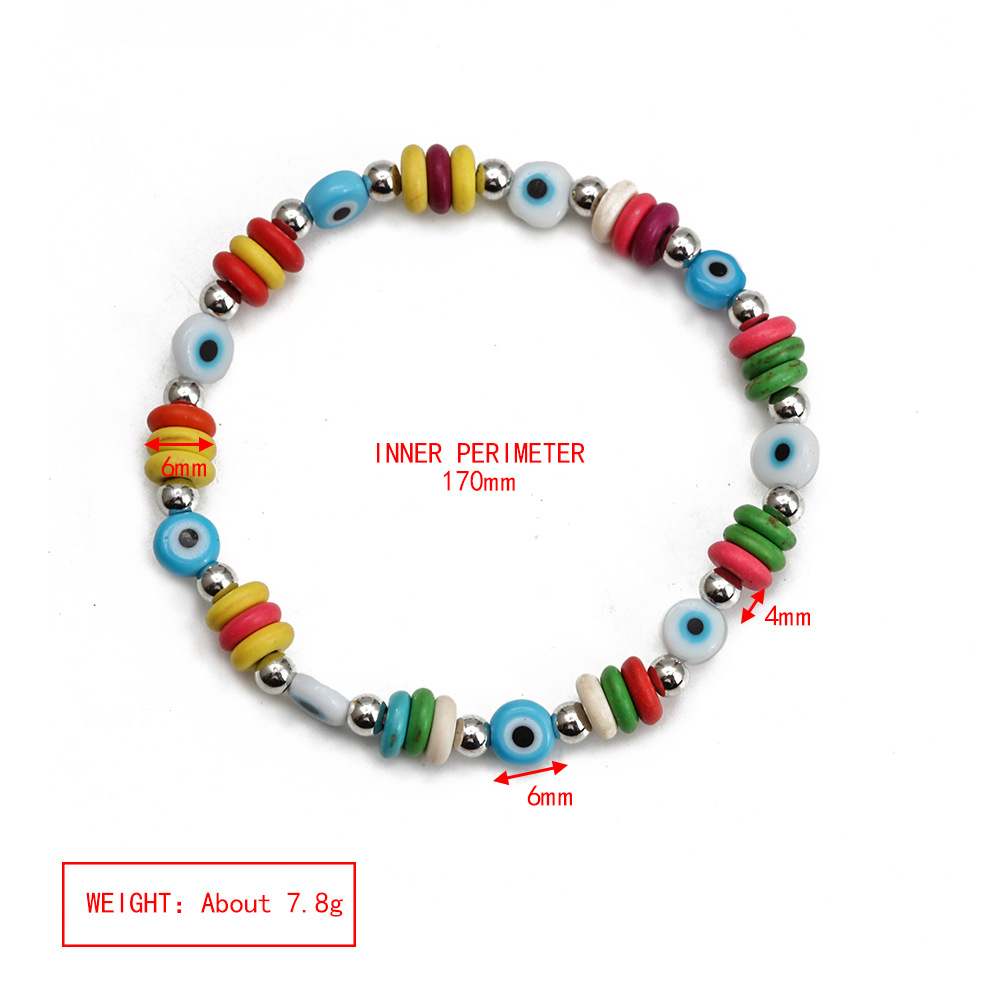 Simple Style Eye Copper Beaded Bracelets 1 Piece