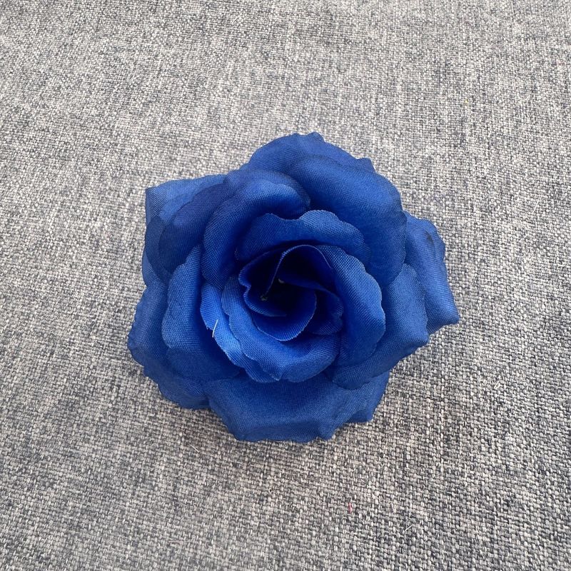仿真花8cm玫瑰花头簪花插花摄影道具工艺品花环装饰假花厂家现货|undefined