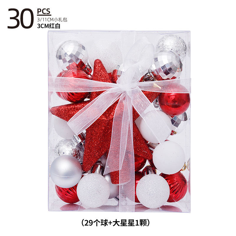 Bola de Navidad árbol de Navidad adornos de decoración colgante de bola de colores accesorios de material de Navidad DIY decoración de Navidad al por mayor