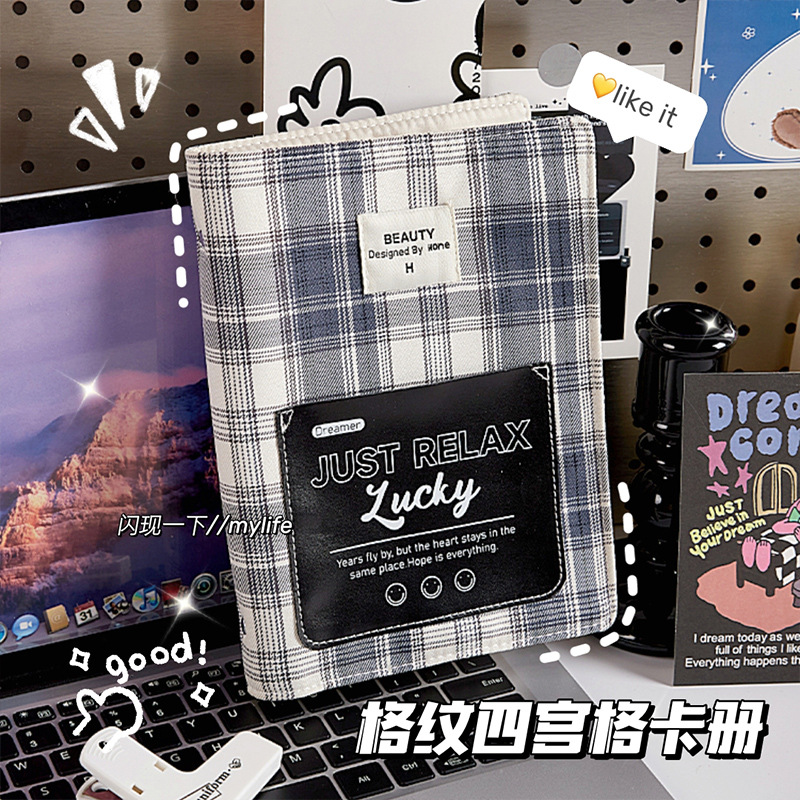 Tarjetas de tela coreana de 3 pulgadas de folga en un libro de tarjetas de alto valor de la cara, cuatro álbumes de fotos de chicas Gong Ge