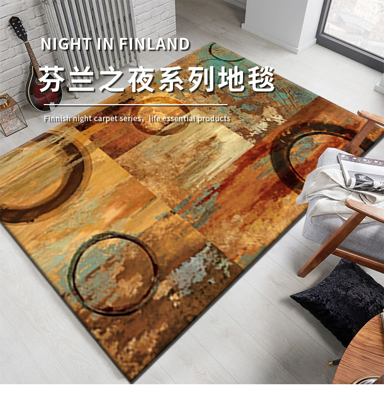 卧室满铺毯,客厅茶几沙发地毯,吊篮脚垫