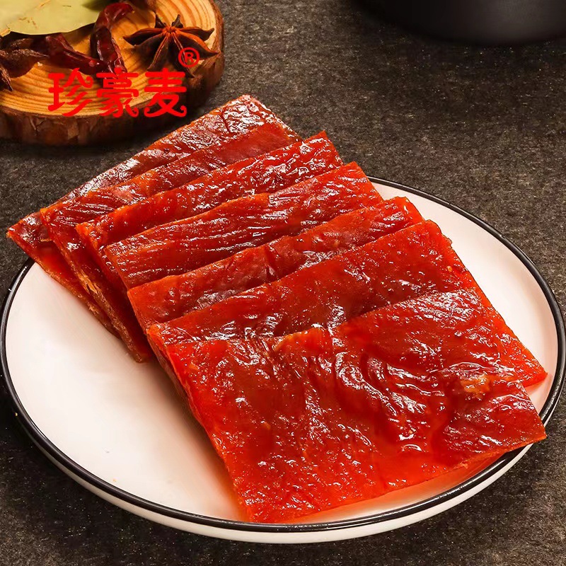 Jingjiang Specialty Shredded Meat Jerky, Snack Food, Large Pieces of Original Flavor Honey-Spiced Spicy Meat Snacks, Whole Box