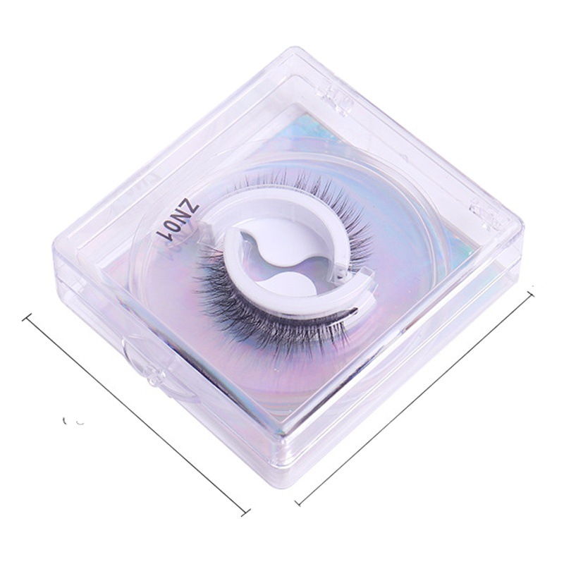 Venta caliente transfronteriza sin pegamento autoadhesivo pestañas postizas reutilizables pestañas perezosas pestañas rizadas naturales al por mayor