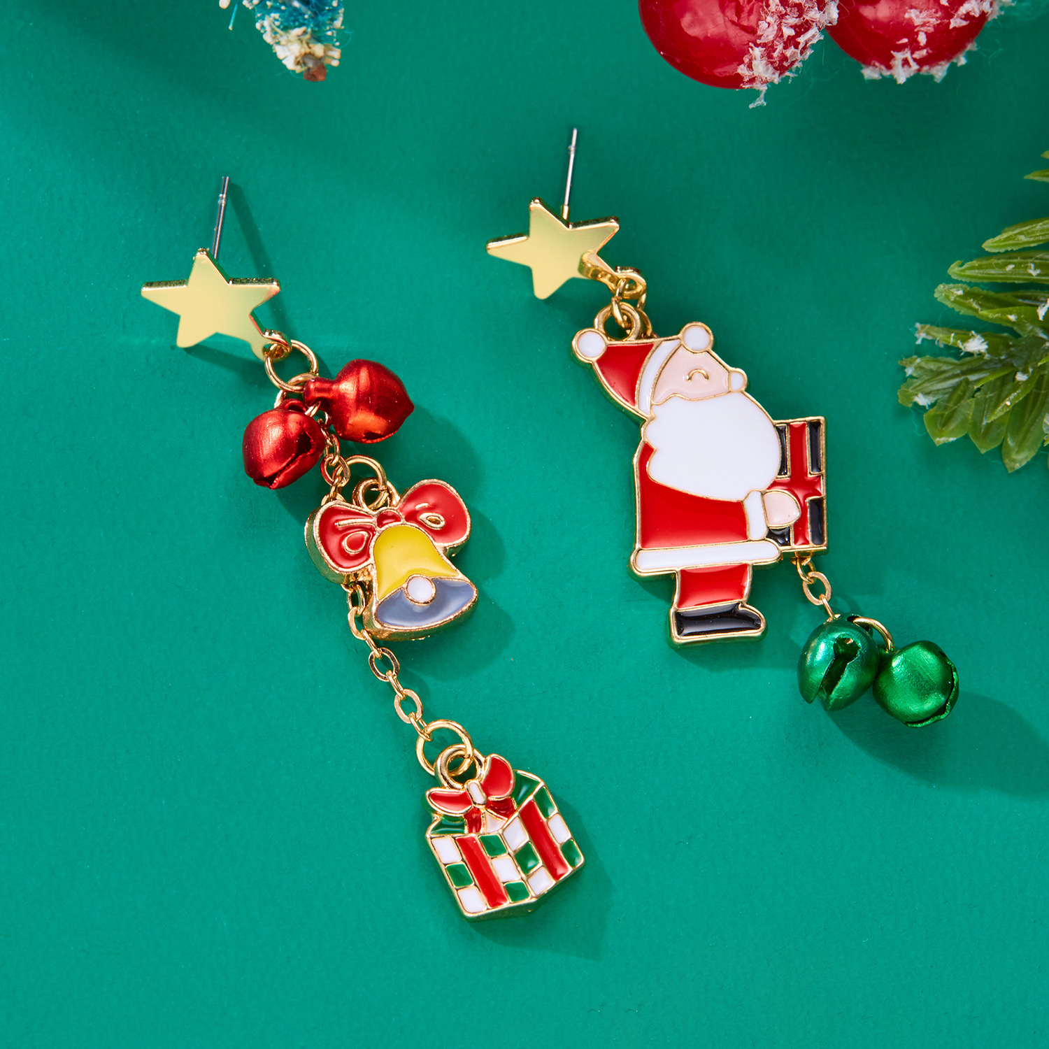 7g Weight Alloy Ear Needle Material Drop Earrings Classification 1 Pair Quantity Festival Occasion Alloy Material Christmas Festival Christmas Hat, Christmas Tree, Santa Claus Pattern Women's Gender Cute, Christmas Style 1 Pair Cute Christmas Christmas Hat Christmas Tree Santa Claus Alloy Drop Earrings 11