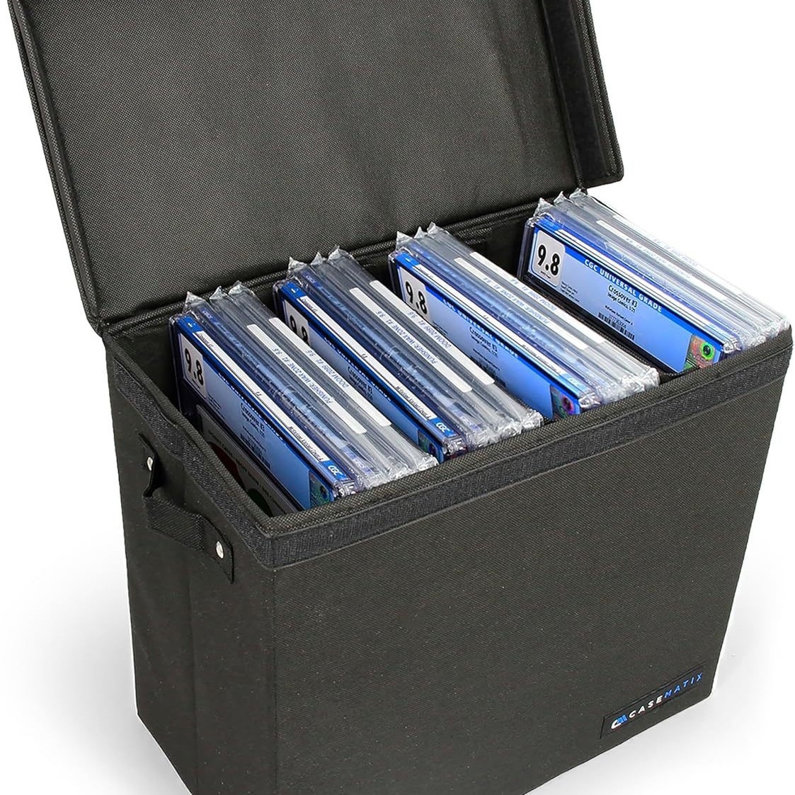 Graded Comic Book Storage Box Fits Up to 28 CGC Graded Comics,Lightweight Comic Book Box