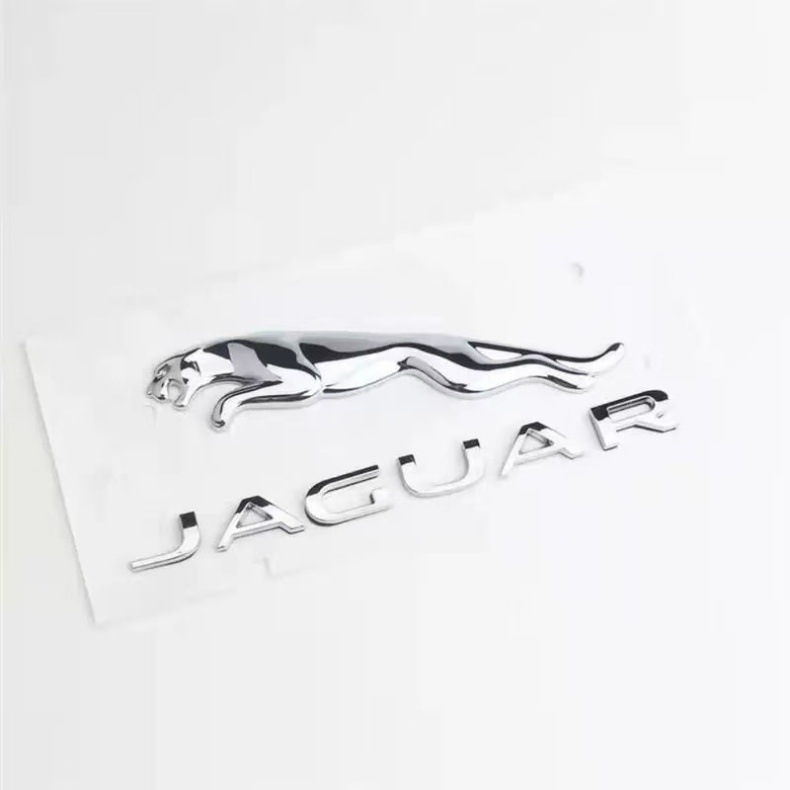 Suitable for Jaguar Jaguar Car Logo Trunk Rear Tail Logo English Letter Logo Xe Xf Xjl Logo Bright Black