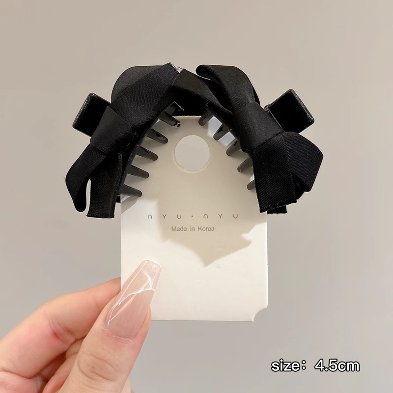 Arco negro pequeño clip de agarre princesa clip de cabello orejas elf clip de cejas clip de cabello orejas traseras clip lateral tocado