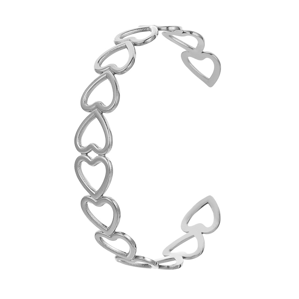 12g Weight Bangle Classification 1 Piece Quantity Daily Occasion Stainless Steel Material Geometric, Eye Pattern Unisex Gender Plating Design Simple Style Style Geometric Eye Stainless Steel Simple Style Bangle 54