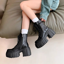 轻熟马丁靴短靴系带新款日常简约休闲厚底百搭休闲时尚百搭甜酷秋