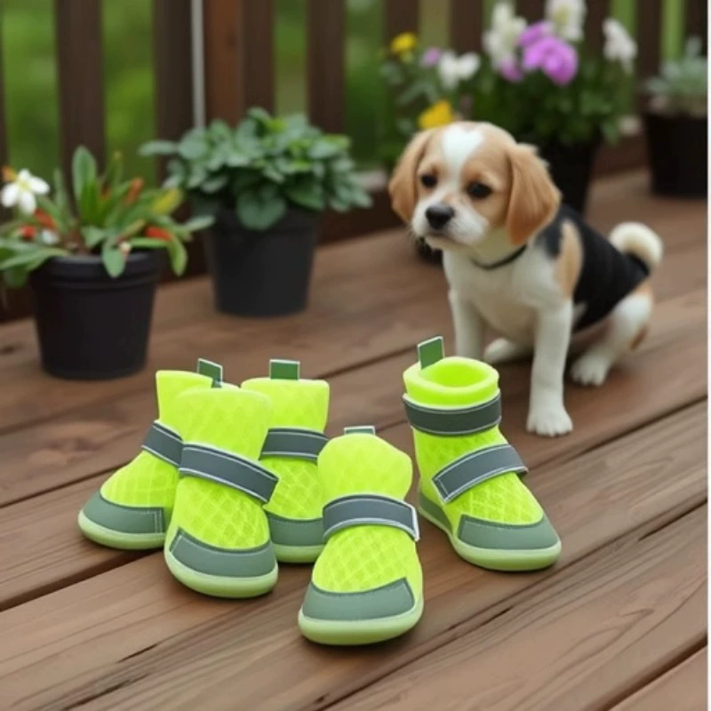 Популярные трансграничные носки и чехлы для домашних животных, двусторонние нескользящие водонепроницаемые туфли и носки для кошек и собак с клеевым покрытием, обувь для больших и маленьких собак.