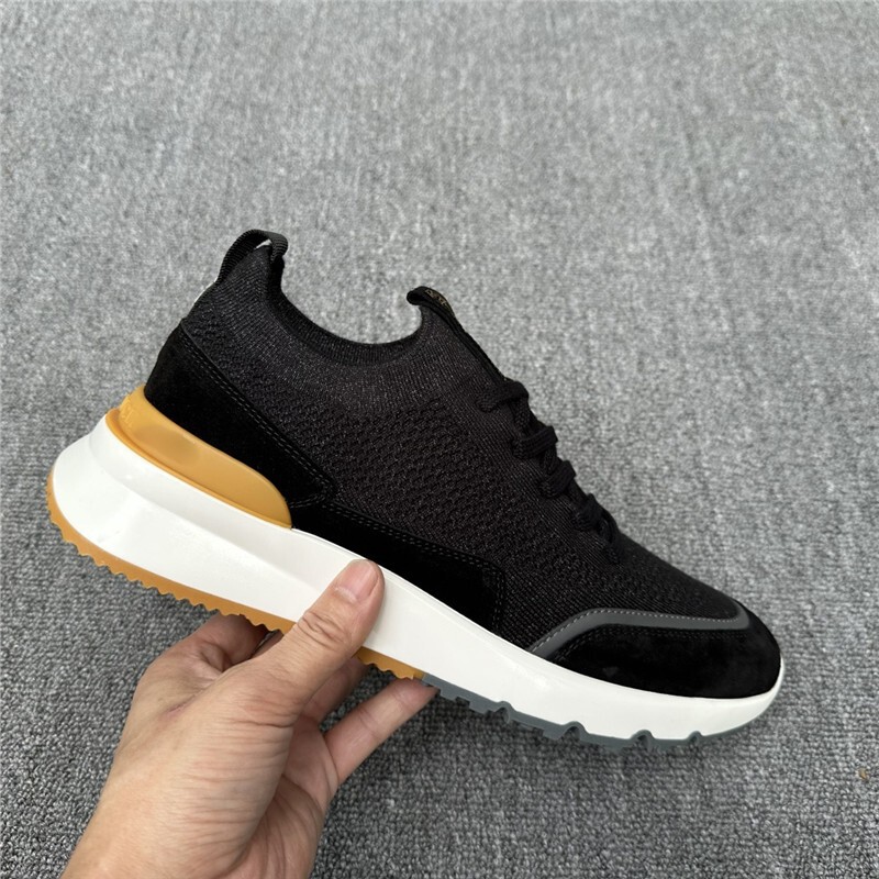 High-End New Men's Thick-Soled Sports and Casual Shoes, Breathable Cashmere Mesh, Comfortable and Versatile, High-End Trendy Men's Shoes