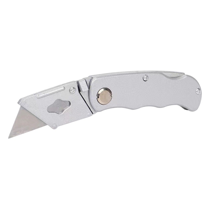 Envío gratuito multifuncional metal arte cuchillo desembalaje máquina herramienta cuchillo manual papel de corte papel pintado cuchillo de aleación de aluminio cuchillo plegable